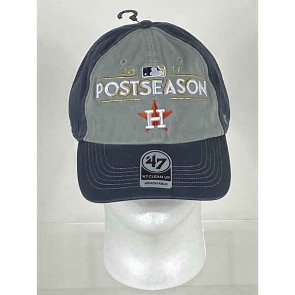 '47 Clean Up MLB Post Season 2017 Houston Astros Adjustable Cap OS NWT F295 - Picture 1 of 8